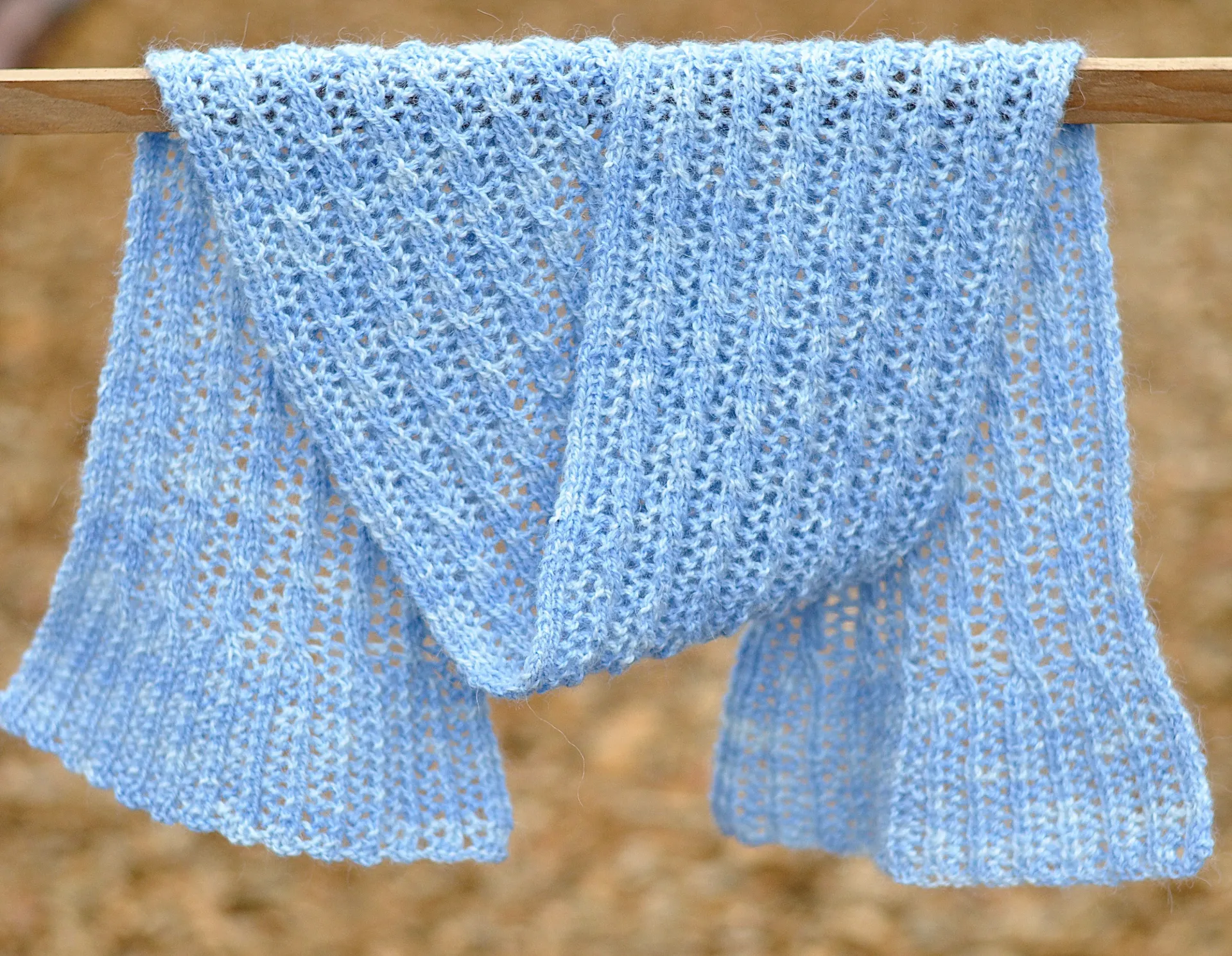Cable and Flare Scarf Pattern