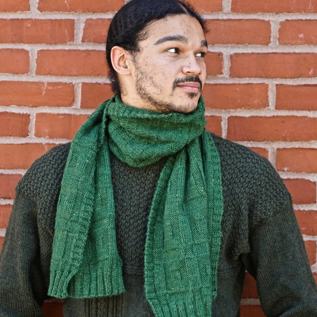 Square Deal Scarf Pattern